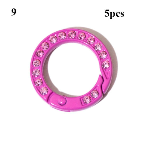 5 st fjäder O-ringsspännen Diamantkarbinhake 9 9 9