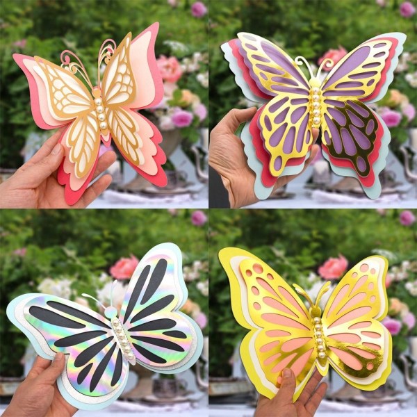 2st 3D Butterfly Stickers Väggdekaler STYLE 2 STYLE 2 Style 2