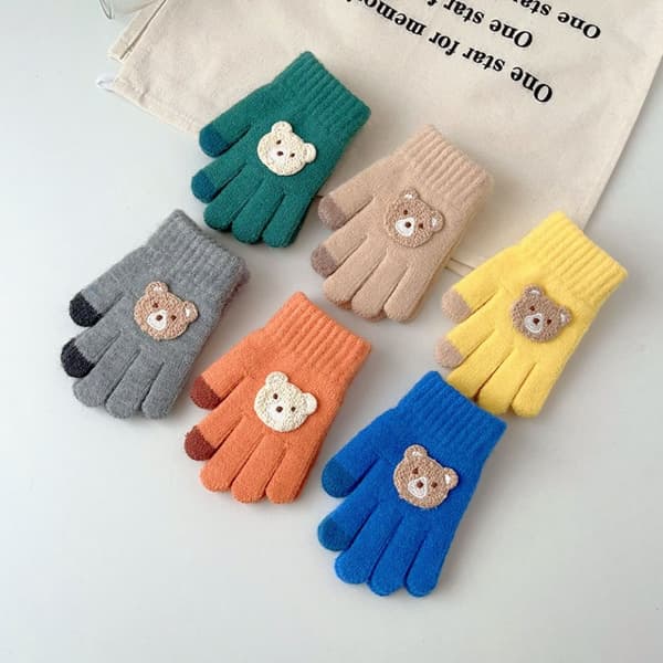 Børnehandsker Full Finger Handsker GRÅ gray