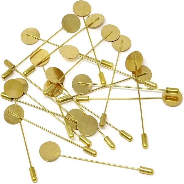 Badge Pin Tørklæde Pin Rund Bakke Broche gold