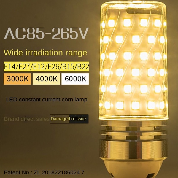 LED lys pære Ingen Flimmer Lys E27-16W E27-16W E27-16w
