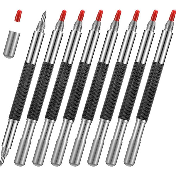 8 styks Scribing Pen Tip Scriber Keramik Glasgravering
