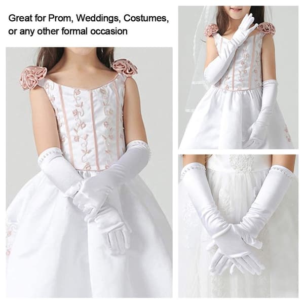 Bryllupshandsker Prinsessehandsker SORT M Black M