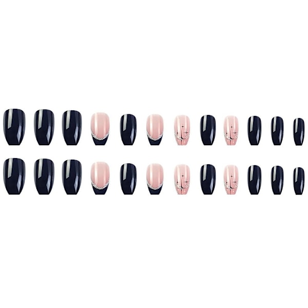 Coffin Fake Nails Ballerina tekokynnet 2 2 2