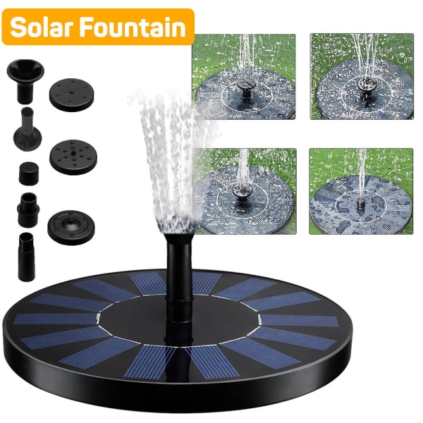 Solar Fountain Vandfald 13CM 13cm