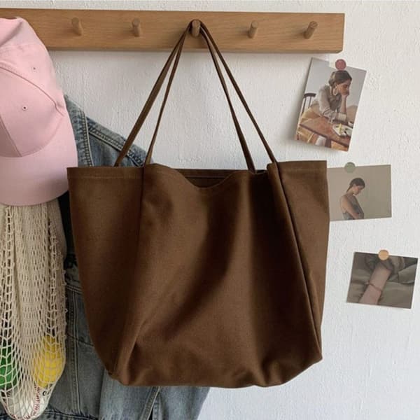 Stoffveske Skulderveske BRUN brown