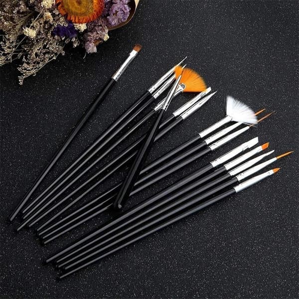 Nail Art Brush Nail Dotting Harmaa harmaa grey
