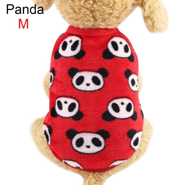 Husdjurskläder Valpväst Hund Jumpsuit M PANDA M