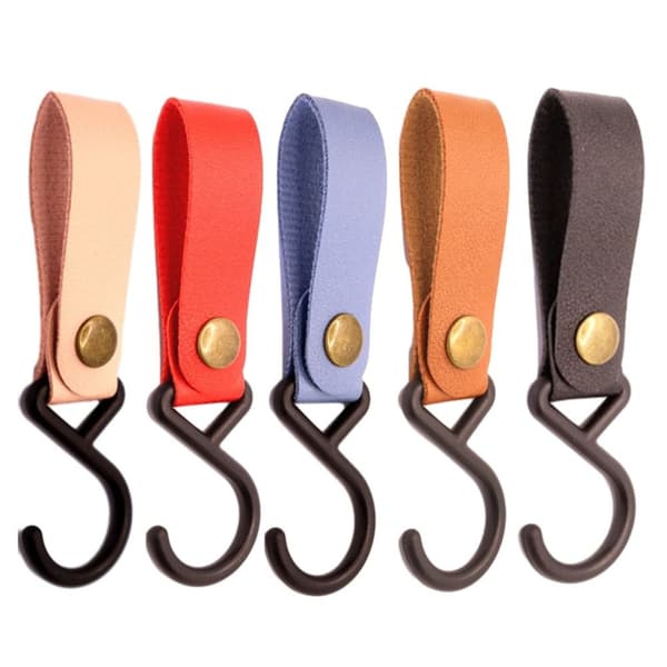 4st PU-läderkrokar Campingstativ 5 5 5