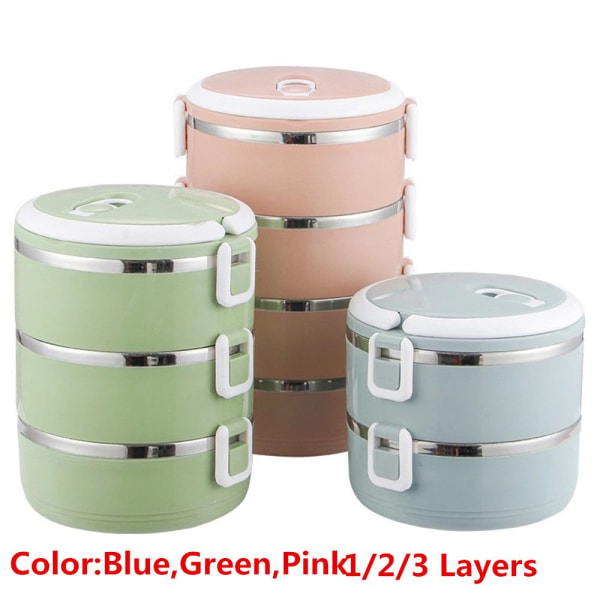 1/2/3 Lags Matboks Bento Box ROSA 2 LAG Pink 2 Layers