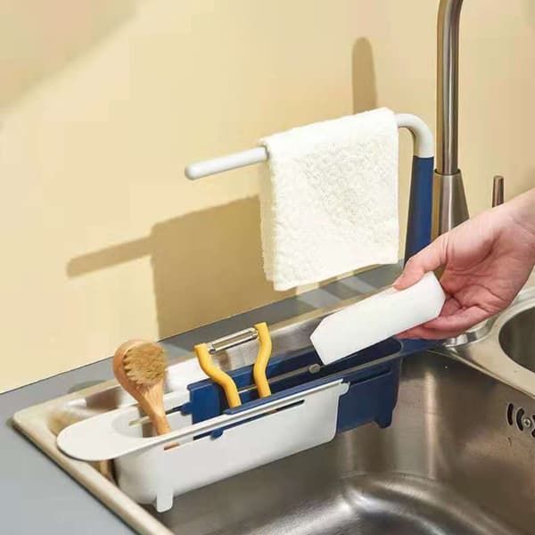 Pyyheripustin Sink Organizer MUSTA Black