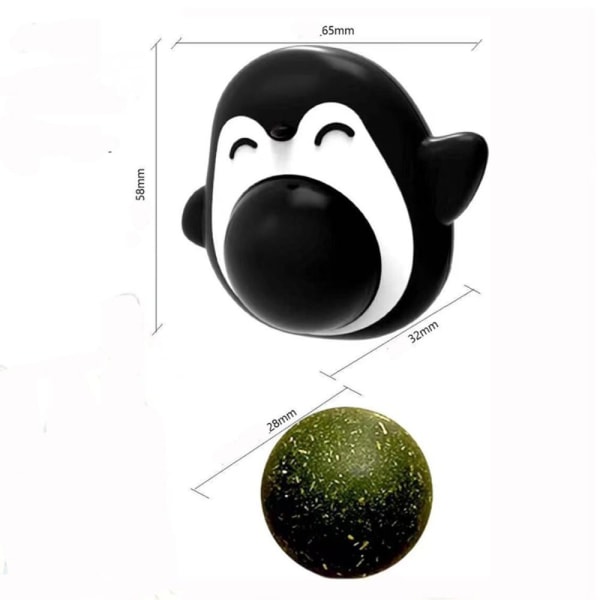 Cat Mint Ball Catnip SORT black