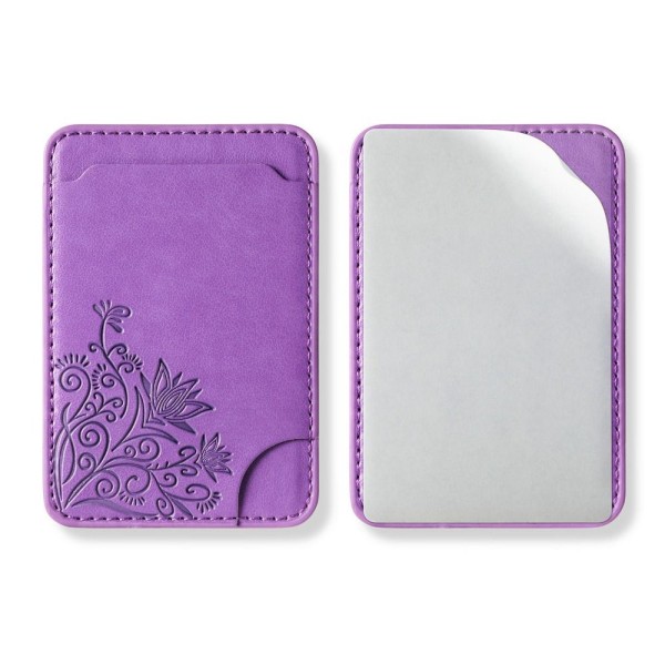 Telefon Tilbake Kort Bag Kortholder LILLA purple