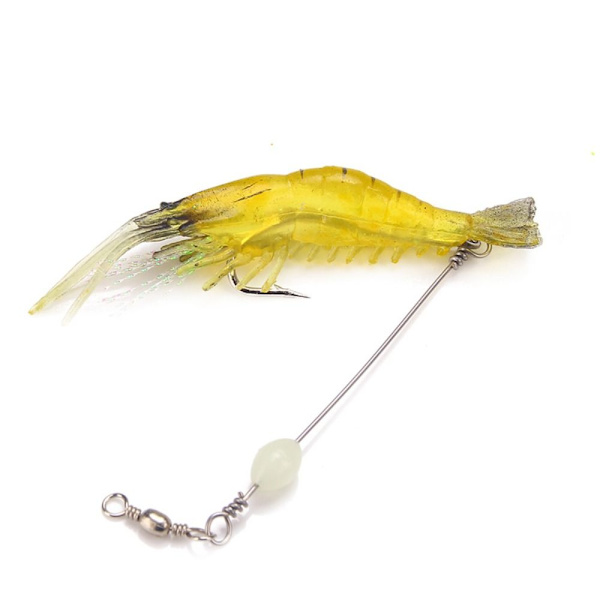 3 kpl Luminous Bead Shrimp Bait uppoamispehmeä viehe 3 3 3