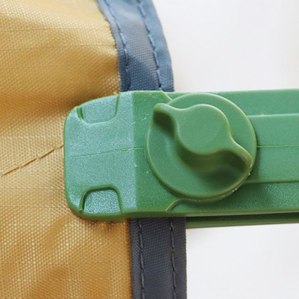 3stk presenningsklips Alligator Clip Hook GRØNN Green