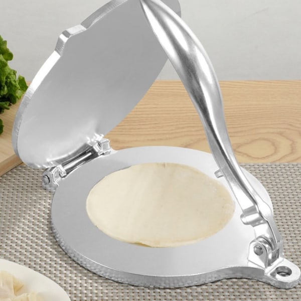 Tortilla Press Maker Dejpresning SØLV 20CM 20CM Silver 20cm-20cm