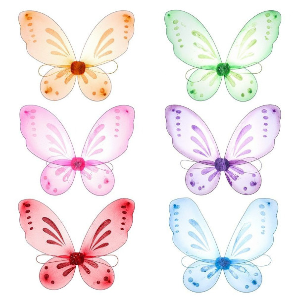 Fairy Wings Dress-Up Wings SVART Black