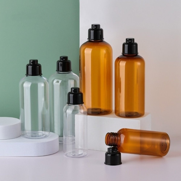 5 st Kosmetiska förpackningar Flaskor Kryddlåda TRANSPARENT 200ML Transparent 200ML
