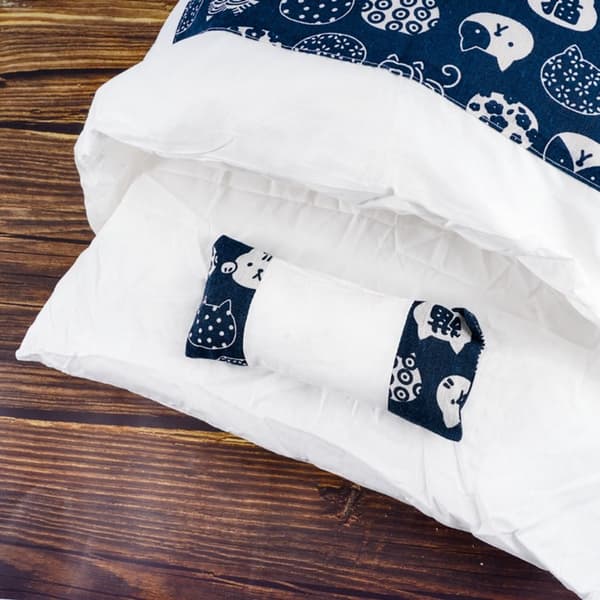 Japansk Kat Hunde Seng Kat Sovepose NAVY BLUE M navy blue M