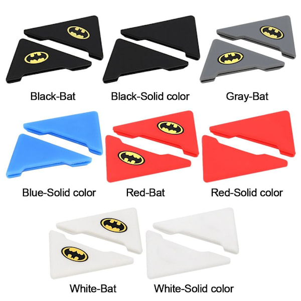 2st Cover Bil ytterdörrshörn SVART BAT BAT Black Bat-Bat
