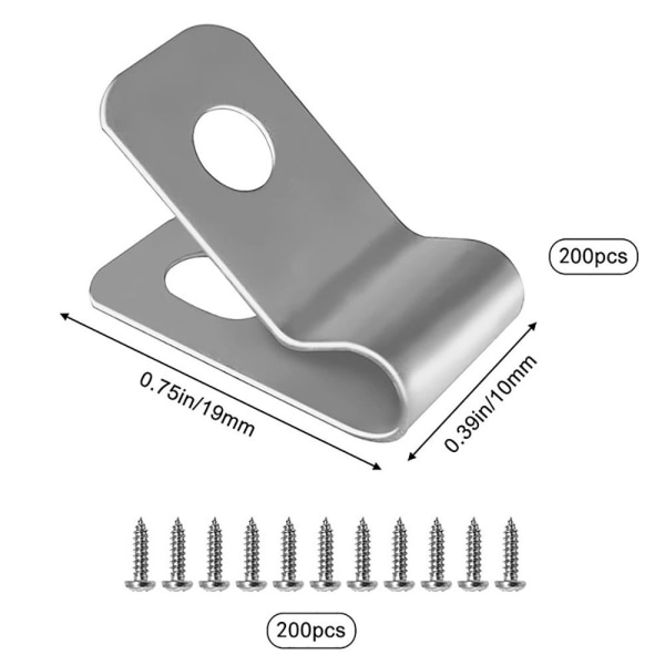 100 stk Gjerde Klemmer Gjerde Klips 200 stk 200 stk 200pcs