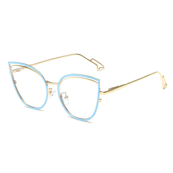 Anti-Blue Light Glasses Pyöreät silmälasit SININEN Blue