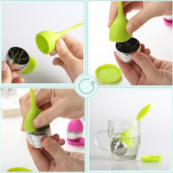 3/2 ST Te Infuser Leaf Tea Sil orange&purple