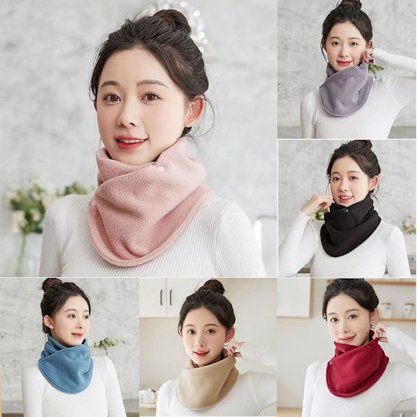 Plyschhalshalsduk Varm cover ROSE RED rose red