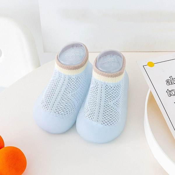 Baby ensimmäiset kengät vastasyntyneiden toddler kengät SININEN 24 Blue 24