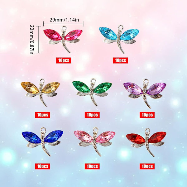 Dragonfly Charms metalliseos Dragonfly Charms askartelutarvikkeet