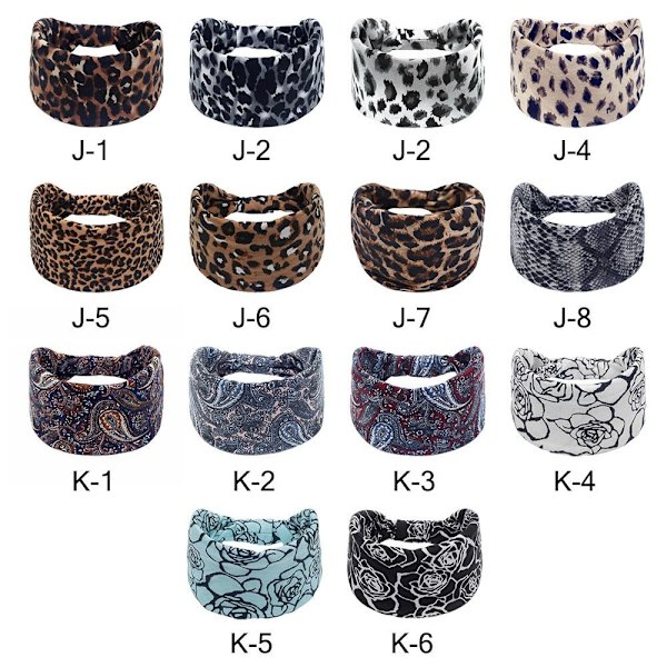 Boho pandebånd Brede hårbånd J-3 J-3 J-3
