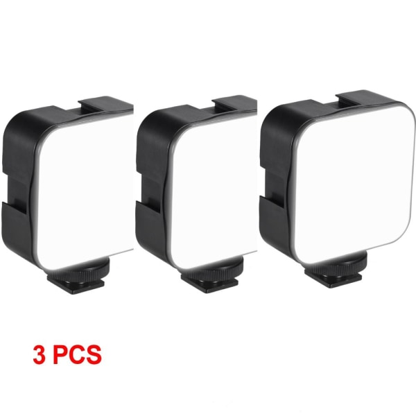 LED videolys 6500K utfyllingslampe 3 STK 3 STK 3pcs