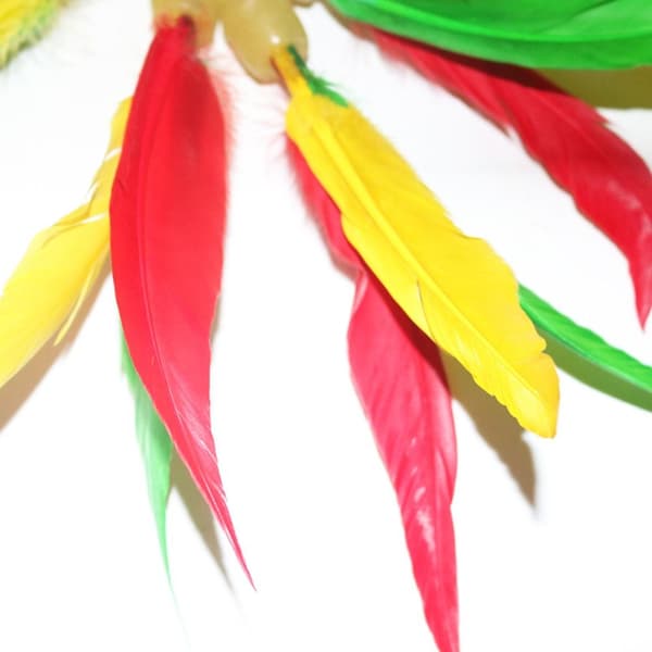 10 STK Fargerike Shuttlecocks Feather Badminton Høy elastisk