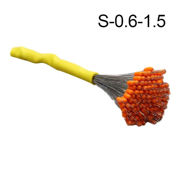 200 kpl Fishing Bobber Stopper -kumipapu S-0,6-1,5 S-0,6-1,5 S-0.6-1.5