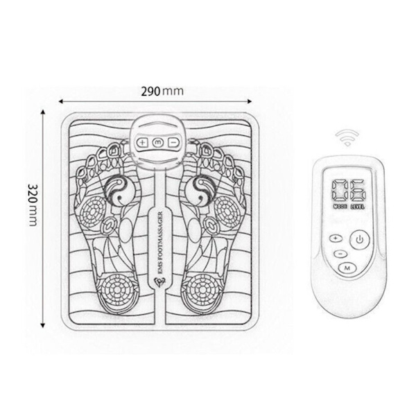 EMS Foot Massager Elektrisk Foot Massager Foot Massager Pad