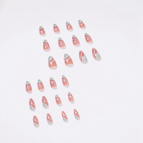24st / låda Almond False Nails Wearable 04 04