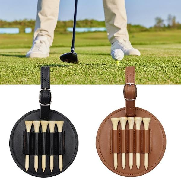 Golf Tee Bag Golf Tee Oppbevaringsveske BRUN brown