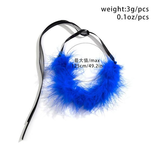 Fjäderhalsband Smycken Halsband SVARTÖRHÄNGEN SVARTÖRHÄNGEN Black-Earrings