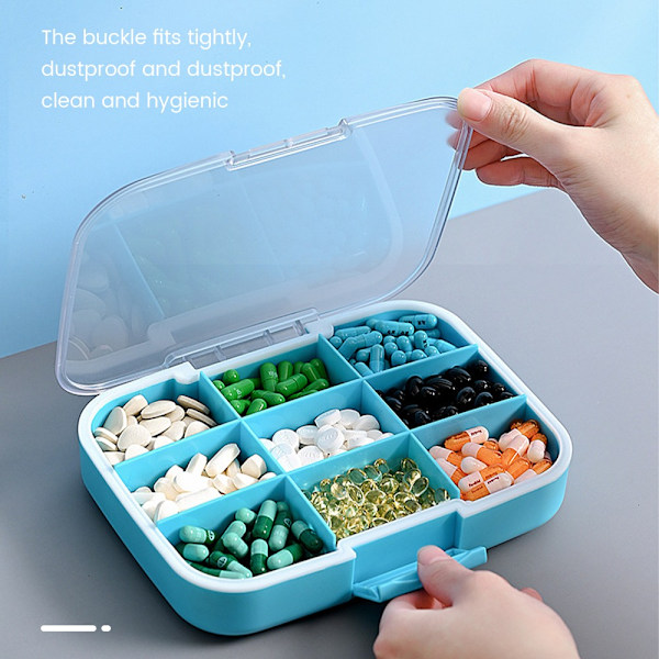 Weekly Pill Box Medicine Dispenser SVART black