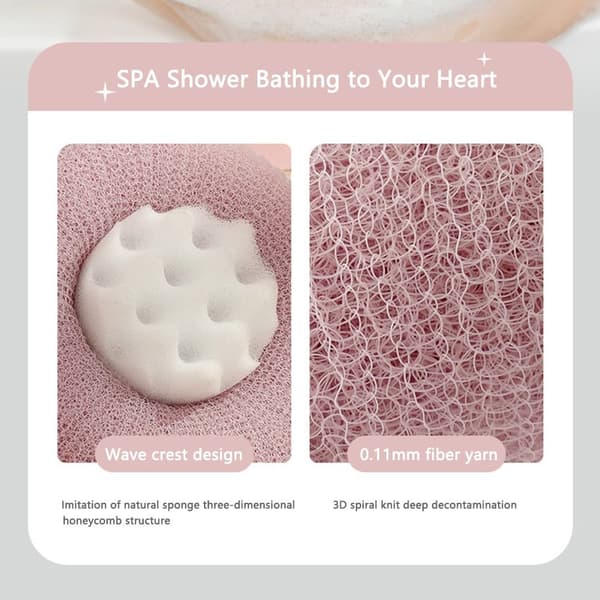 2stk Badeballskurehåndkle ROSA Pink