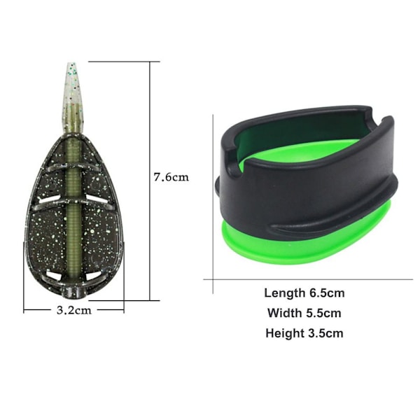 Inline Embed Feeder Inline Method Carp Fishing Feeder 25-35-45g