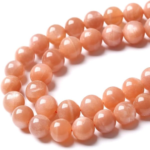 Naturlig solstein Gemstone Perler Runde Løse Perler Krystall