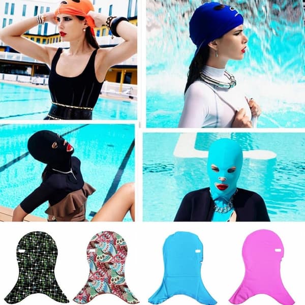 Badehette Facekini Mask ROSA Pink