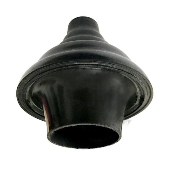 Gummi Toilet Stempel Stort Afløbsstempel SORT Black