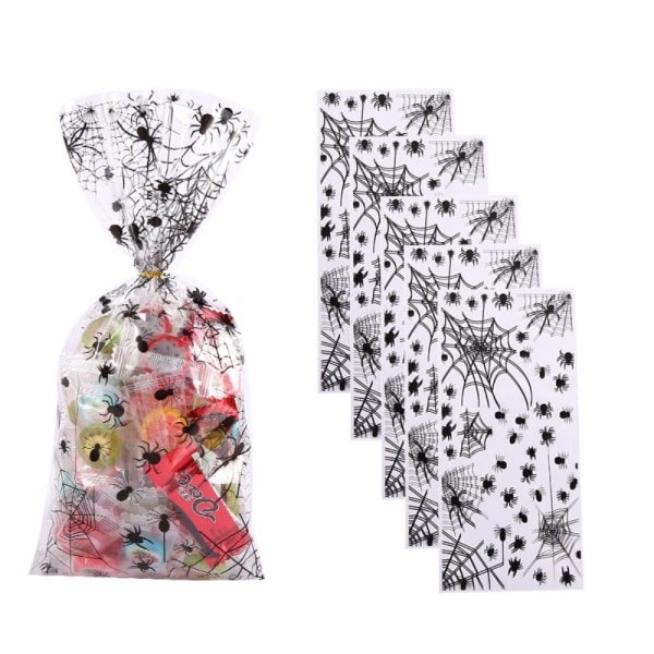 50 kpl Halloween karkkipussit Keksipussit Candy Treat Bag 50pcs