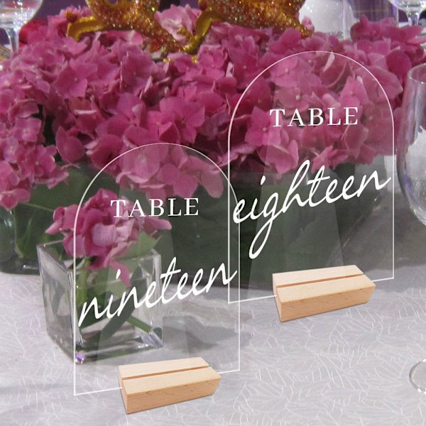 2 stk. bordnummerskilt klare displayskilte LSTYLE 2 STYLE 2 LStyle 2