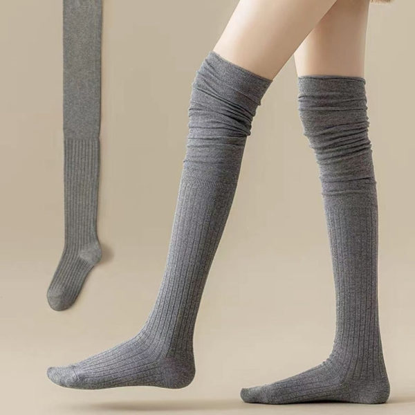 Over Knee Strømper Lårstrømper GRÅ grey