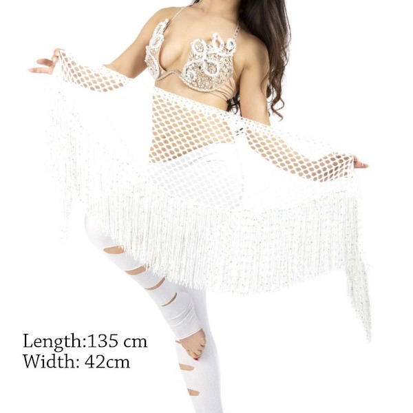 Magdansbälte Höfthalsduk White