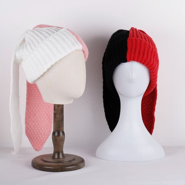 Stickad ullmössa Warm Tide Hat VIT OCH BLÅ VIT OCH BLÅ White and Blue