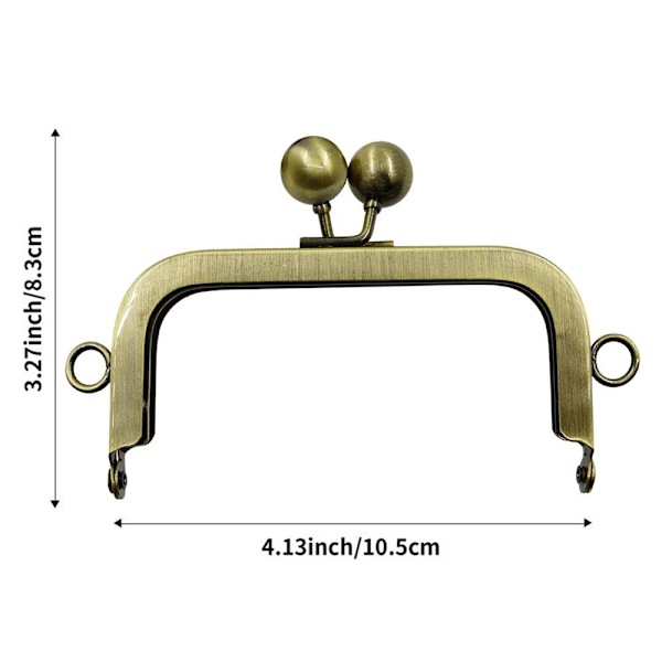 Pung Ramme Kys Lås Pung Lås Ramme BRONZE bronze